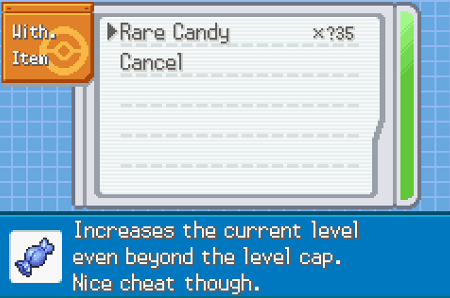 pokemon odyssey rare candy cheat